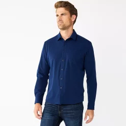 Men's Apt. 9® Athleisure Untucked-Fit Tech Shirt 23 Men's Apt. 9® Athleisure Untucked-Fit Tech Shirt -Campus Sutra Shop 5660049 Blue Beauty