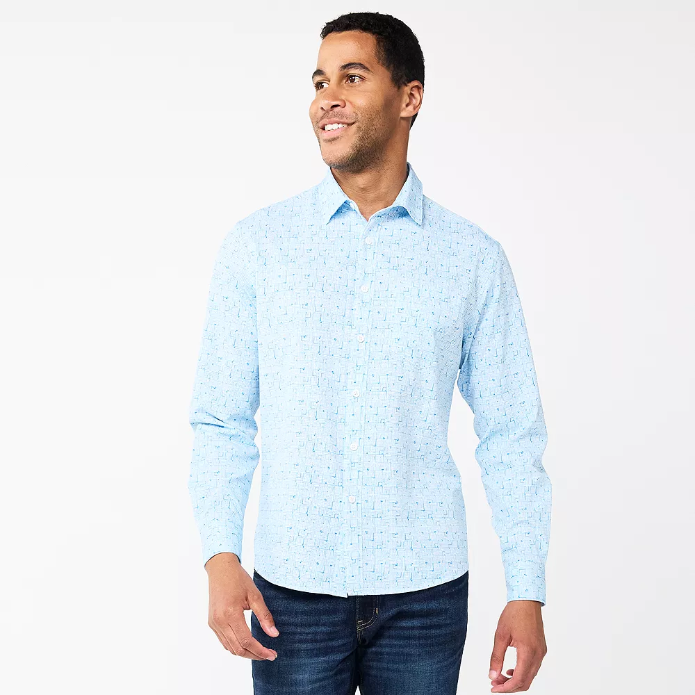 Men's Apt. 9® Athleisure Untucked-Fit Tech Shirt 7 Men's Apt. 9® Athleisure Untucked-Fit Tech Shirt - Image 5