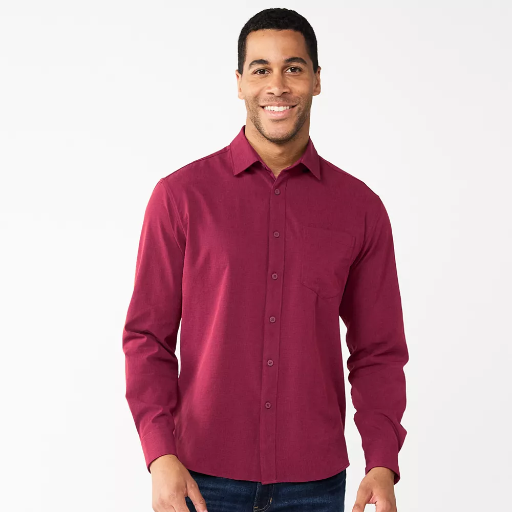 Men's Apt. 9® Athleisure Untucked-Fit Tech Shirt 11 Men's Apt. 9® Athleisure Untucked-Fit Tech Shirt - Image 9