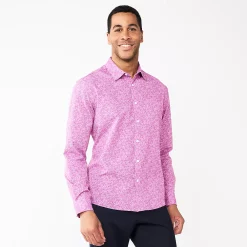 Men's Apt. 9® Slim Untucked-Fit Athleisure Tech Shirt