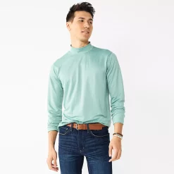 Men's Apt. 9® Mockneck Top 13 Men's Apt. 9® Mockneck Top -Campus Sutra Shop 5664420 Designer Green