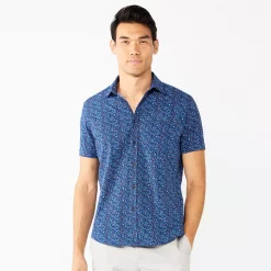 Campus Sutra Shop 7 Men's Apt. 9® Standard-Fit Button-Down Tech Shirt