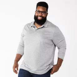 Big & Tall Apt. 9® Interlock Polo 16 Big & Tall Apt. 9® Interlock Polo -Campus Sutra Shop 5667047 Gray