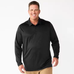 Big & Tall Apt. 9® Interlock Polo 13 Big & Tall Apt. 9® Interlock Polo -Campus Sutra Shop 5667047 Mineral Black