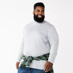 Big & Tall APT 9® Mockneck Top -Campus Sutra Shop 5667617 Gray