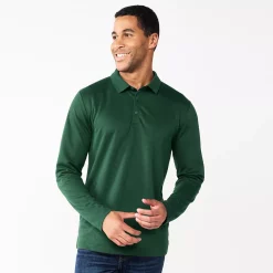 Men's Apt. 9® Interlock Polo -Campus Sutra Shop 5668542 Dark Dill