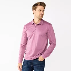 Men's Apt. 9® Interlock Polo -Campus Sutra Shop 5668542 Mulberry Mauve