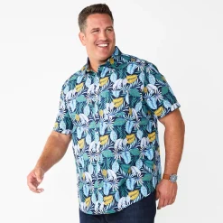 Big & Tall Apt. 9® Stretch Poplin Untucked Shirt 14 Big & Tall Apt. 9® Stretch Poplin Untucked Shirt -Campus Sutra Shop 5833262 Deep Sea