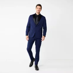 Men's Apt. 9® Nested Tuxedo Suit Set 10 Men's Apt. 9® Nested Tuxedo Suit Set -Campus Sutra Shop 5857855 Blue Solid