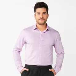 Men's Apt. 9® Slim-Fit Knit Spread Collar Dress Shirt 9 Men's Apt. 9® Slim-Fit Knit Spread Collar Dress Shirt -Campus Sutra Shop 5926774 Purple