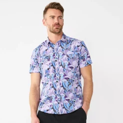 Men's Apt. 9® Untucked-Fit Stretch Button-Down Shirt