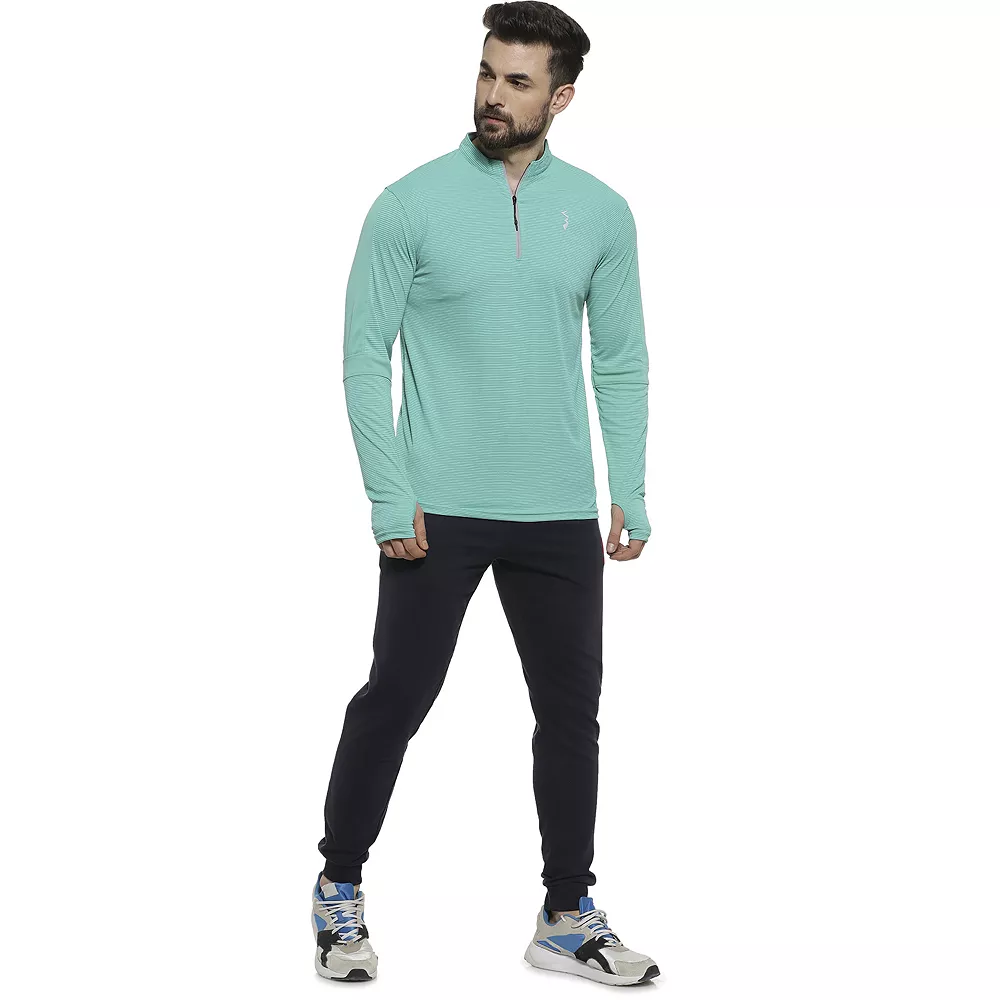 Campus Sutra Men Solid Full Sleeve Mock Neck T-Shirt 6 Campus Sutra Men Solid Full Sleeve Mock Neck T-Shirt - Image 4