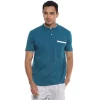 Campus Sutra Men Solid Mandarin Collar T-Shirt -Campus Sutra Shop 6021946