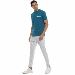 Campus Sutra Men Solid Mandarin Collar T-Shirt 9 Campus Sutra Men Solid Mandarin Collar T-Shirt -Campus Sutra Shop 6021946 ALT3