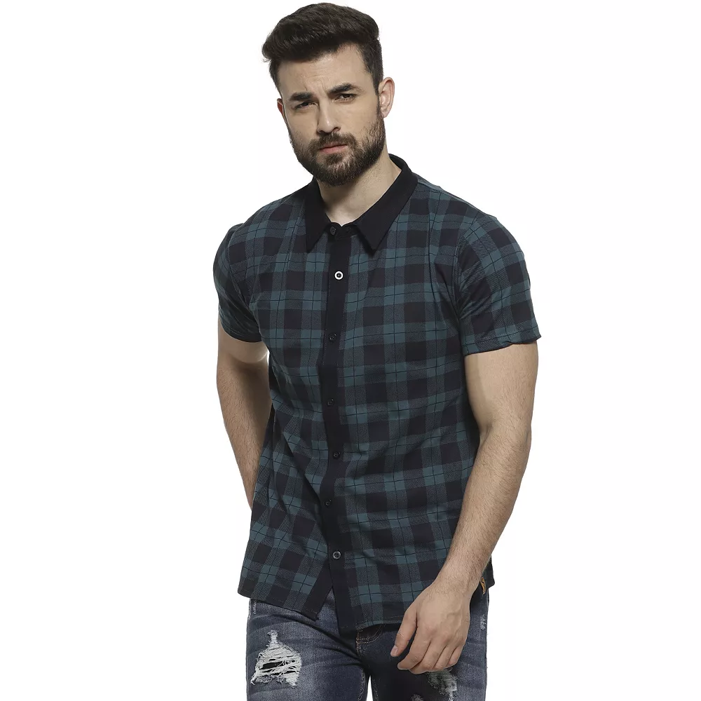 Campus Sutra Men Flat Collar Checkered Shirt 3 Campus Sutra Men Flat Collar Checkered Shirt