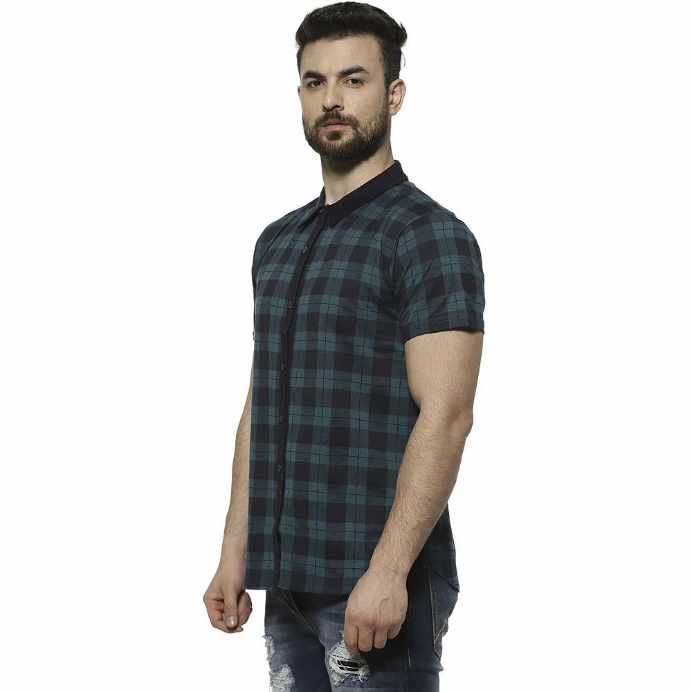 Campus Sutra Men Flat Collar Checkered Shirt 4 Campus Sutra Men Flat Collar Checkered Shirt - Image 2