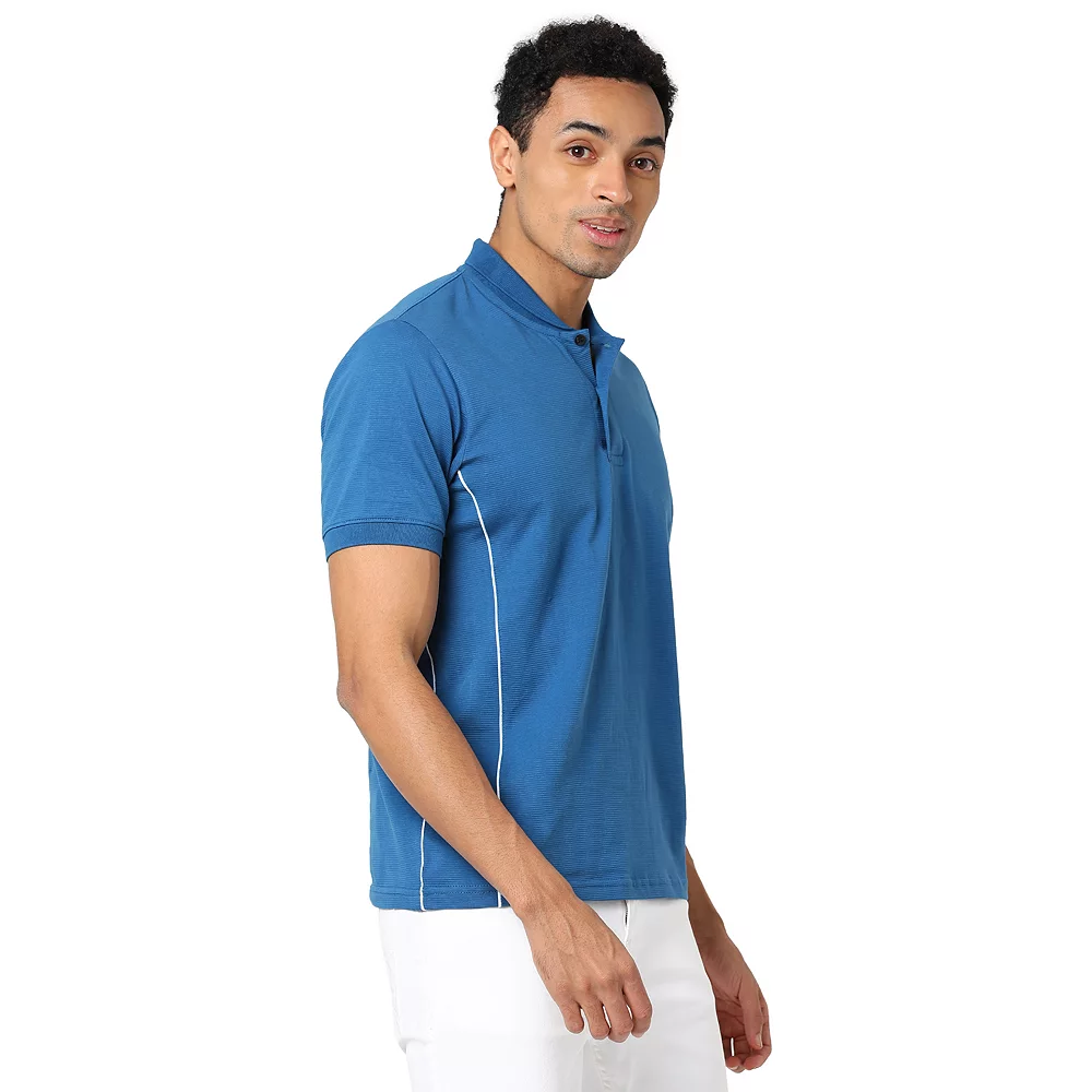 Campus Sutra Men Solid Half Sleeve Polo Neck T-Shirt 4 Campus Sutra Men Solid Half Sleeve Polo Neck T-Shirt - Image 2