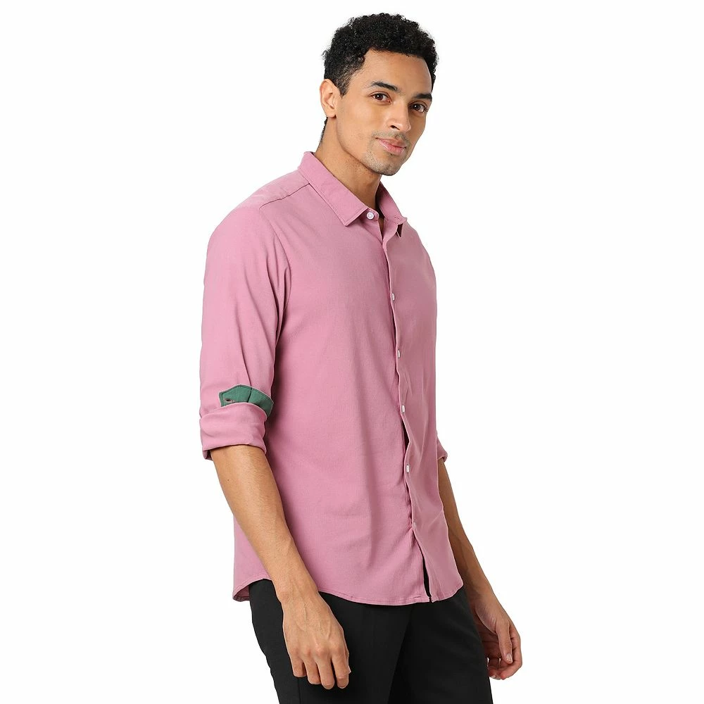 Campus Sutra Men Flat Collar Solid Full Sleeve Shirt 4 Campus Sutra Men Flat Collar Solid Full Sleeve Shirt - Image 2