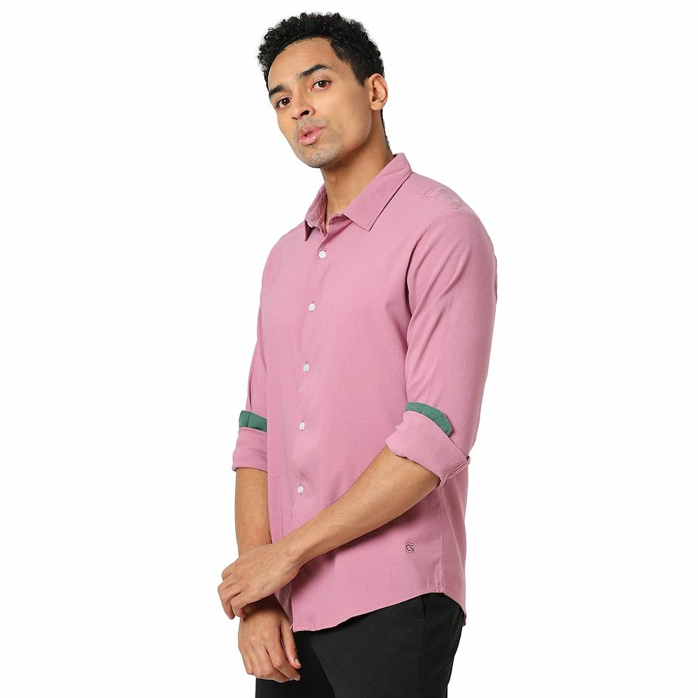 Campus Sutra Men Flat Collar Solid Full Sleeve Shirt 5 Campus Sutra Men Flat Collar Solid Full Sleeve Shirt - Image 3