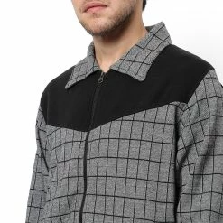 Campus Sutra Men Regular Fit Zipper Jacket -Campus Sutra Shop 6022069 ALT3