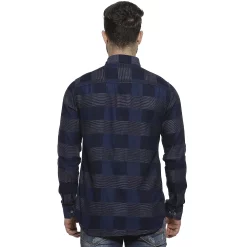 Campus Sutra Men Flat Collar Checkered Shirt -Campus Sutra Shop 6022105 ALT2