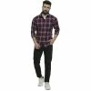 Campus Sutra Men Flat Collar Plaid Full Sleeve Shirt -Campus Sutra Shop 6022130