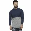 Campus Sutra Men Flat Collar Colour-Blocked Shirt -Campus Sutra Shop 6022189