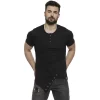 Campus Sutra Men Solid Half Sleeve Crew Neck T-Shirt -Campus Sutra Shop 6022199