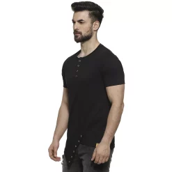 Campus Sutra Men Solid Half Sleeve Crew Neck T-Shirt -Campus Sutra Shop 6022199 ALT3