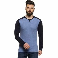 Campus Sutra Men Colour-Blocked Crew Neck T-Shirt