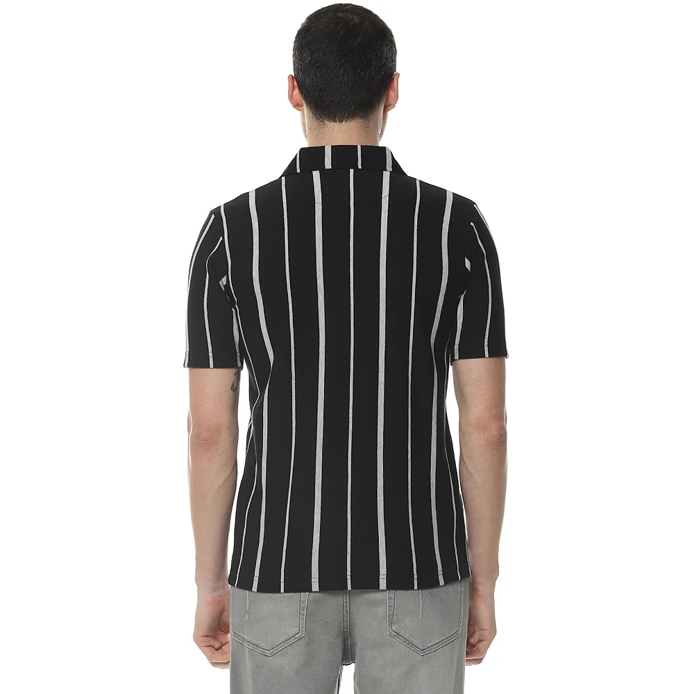 Campus Sutra Men Flat Collar Striped Shirt 6 Campus Sutra Men Flat Collar Striped Shirt - Image 4