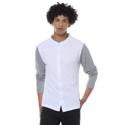 Campus Sutra Men Mandarin Collar Colour-Blocked Shirt