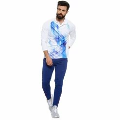Campus Sutra Men Printed Polo Neck T-Shirt -Campus Sutra Shop 6062038 ALT3