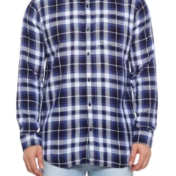 Campus Sutra Men Flat Collar Plaid Full Sleeve Shirt -Campus Sutra Shop 6062041 ALT3