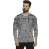 Campus Sutra Men Printed Crew Neck T-Shirt -Campus Sutra Shop 6075356